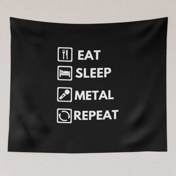 Item preview, Eat sleep METAL repeat essential design. designed and sold by JonHenr.