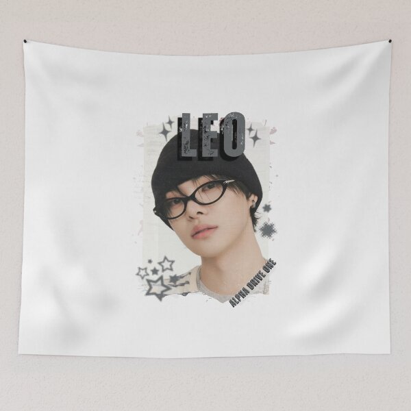 Item preview, ALPHA DRIVE ONEe (ALD1) Leo Global KPOP Boy Group Black and White Collage Digital Art Portrait designed and sold by AJUNICE STUDIO.