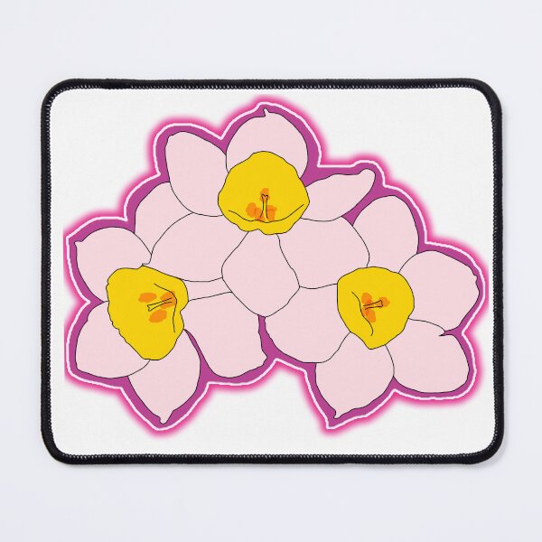Item preview, Daffodil Yellow Center Watercolor/ Narcissus Poeticus designed and sold by Rare Botanical .