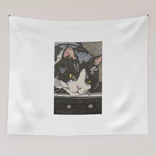 Item preview, Cat on Guitar Case designed and sold by SnazzyWolfArt.