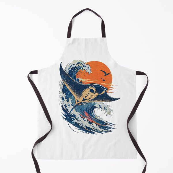 Item preview, Retro Manta Ray Ocean Wave designed and sold by Ora-kuro.