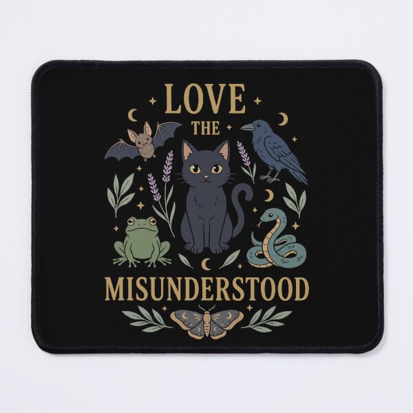 Item preview, Love the Misunderstood Creatures of Dark Cottagecore Nights designed and sold by FreshVibe Prints.