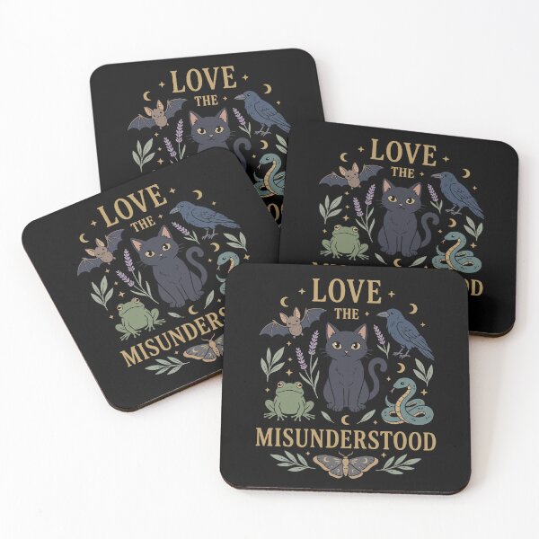 Item preview, Love the Misunderstood Creatures of Dark Cottagecore Nights designed and sold by FreshVibe Prints.