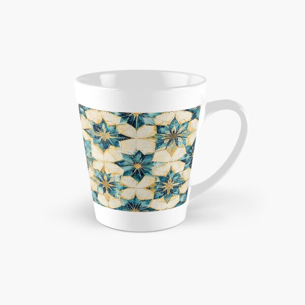 Item preview, Islamic Geometric Star Pattern Blue Gold Moroccan Tile Art designed and sold by Aditya Andri Purnama.