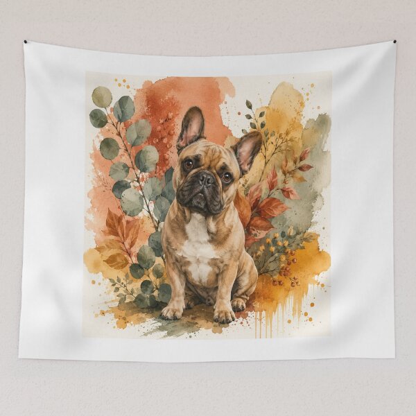 Item preview, French Bulldog Shirt, Cute Bulldog T-Shirt, Stylish Dog Watercolor Art, Autumn Dog Design, Pet Lover Gift, Trendy Animal Graphic Tee designed and sold by TimberTail8.