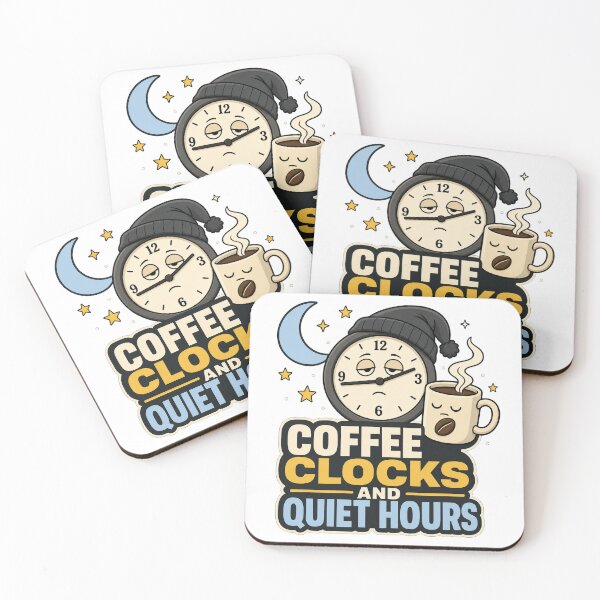 Item preview, Coffee Clocks Quiet Hours designed and sold by Tatsed.