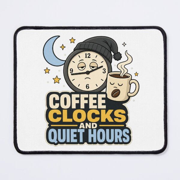 Item preview, Coffee Clocks Quiet Hours designed and sold by Tatsed.