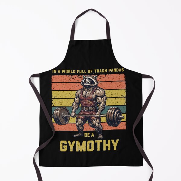 Item preview, Gymothy Raccoon Weightlifting Trash Panda designed and sold by d247.