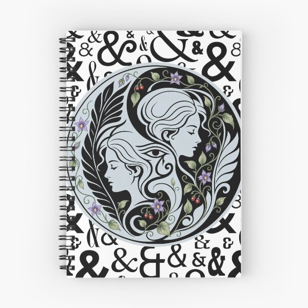 Item preview, Ampersand Ying Yang Bittersweet Nightshade Witchy Design designed and sold by zptees.
