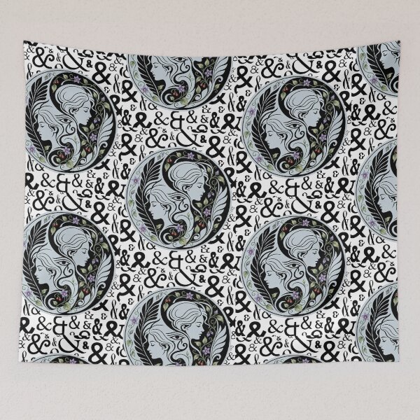 Item preview, Ampersand Ying Yang Bittersweet Nightshade Witchy Design designed and sold by zptees.