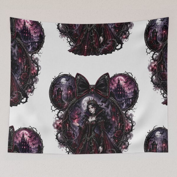 Item preview, Vampire Princess Gothic Queen Blood Moon Dark Fantasy Vampire Aesthetic Art designed and sold by VectorJoy.