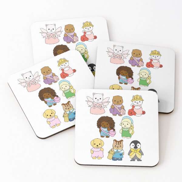 Item preview, sylvanian Calico Gang - Cute Animal Trinkets Collection designed and sold by aziza-doodles.
