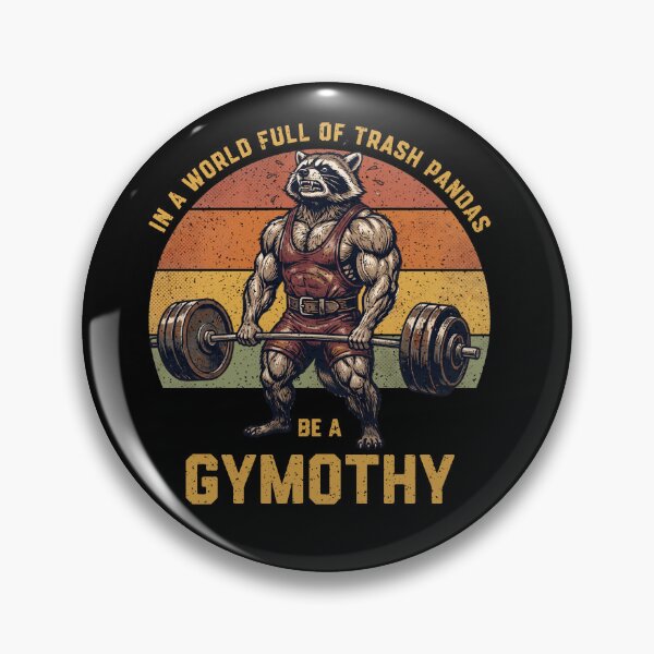 Item preview, Trash Panda Gymothy Weightlifting Raccoon designed and sold by d247.