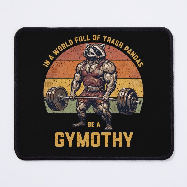 Item preview, Trash Panda Gymothy Weightlifting Raccoon designed and sold by d247.