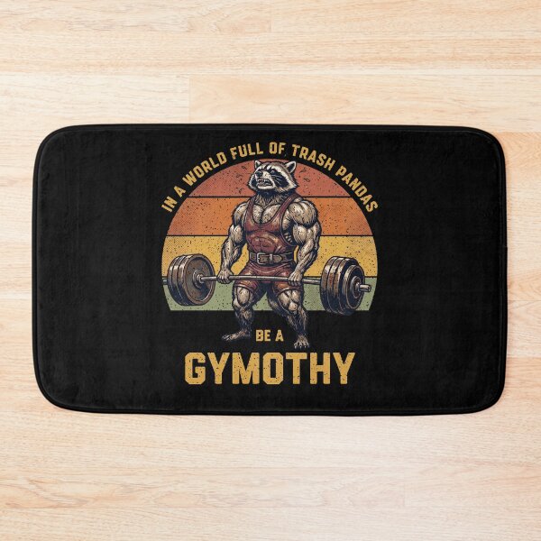 Item preview, Trash Panda Gymothy Weightlifting Raccoon designed and sold by d247.