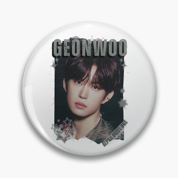 Item preview, ALPHA DRIVE ONEe (ALD1) Geonwoo Global KPOP Boy Group Black and White Collage Digital Art Portrait designed and sold by AJUNICE STUDIO.