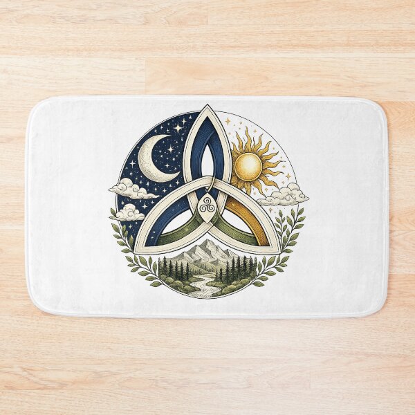 Item preview, Trinity Knot - Celtic Day and Night Nature Illustration designed and sold by Starz30.