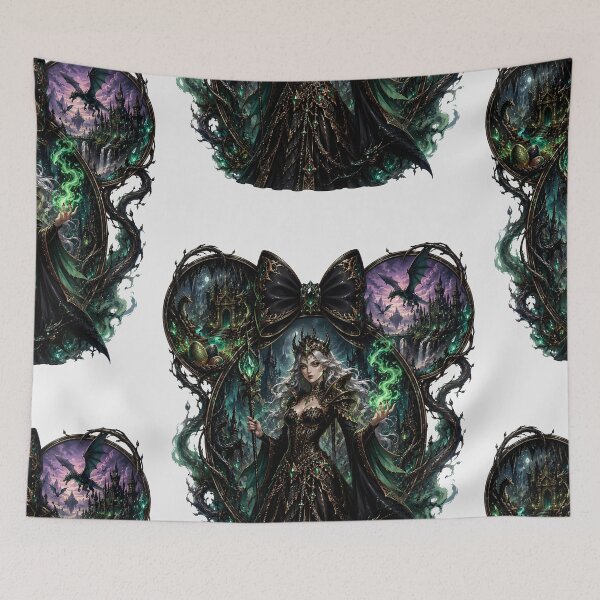 Item preview, Dragon Sorceress Queen Fire Magic Fantasy Dragon Rider Ancient Kingdom Art designed and sold by VectorJoy.