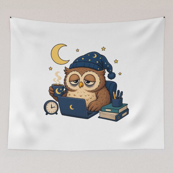 Item preview, Night Owl Shift Worker designed and sold by Tatsed.