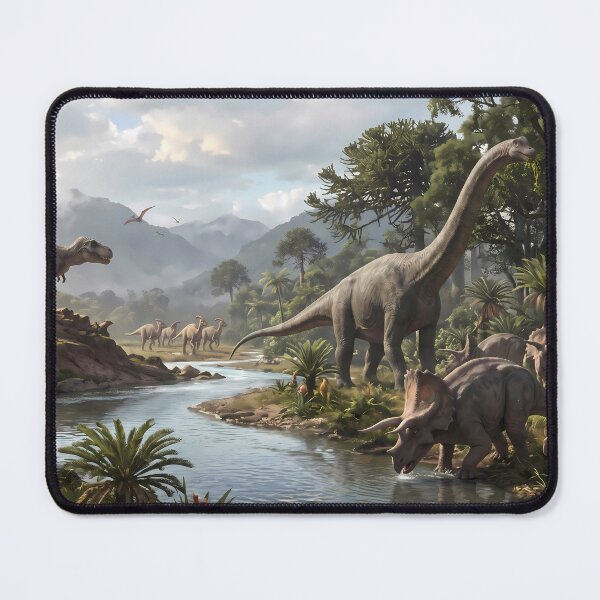 Item preview, Black Tyrannosaurus Rex Dinosaur World Jurassic Landscape Art designed and sold by ART ATTACK ZONE.
