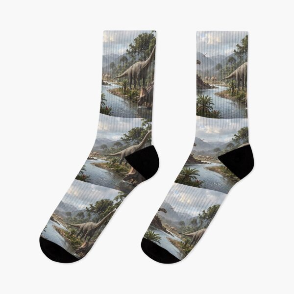 Item preview, Black Tyrannosaurus Rex Dinosaur World Jurassic Landscape Art designed and sold by ART ATTACK ZONE.