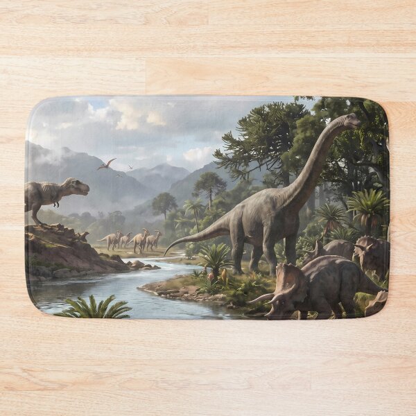 Item preview, Black Tyrannosaurus Rex Dinosaur World Jurassic Landscape Art designed and sold by ART ATTACK ZONE.