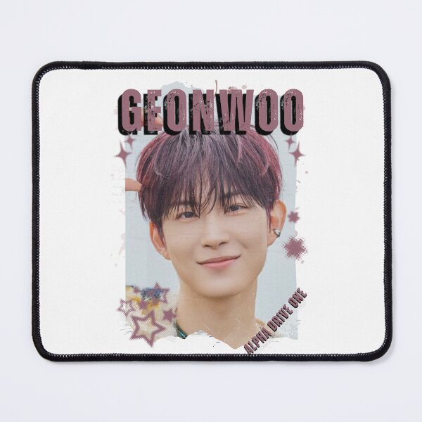 Item preview, ALPHA DRIVE ONEe (ALD1) Geonwoo Global KPOP Boy Group Black and White Collage Digital Art Portrait designed and sold by AJUNICE STUDIO.