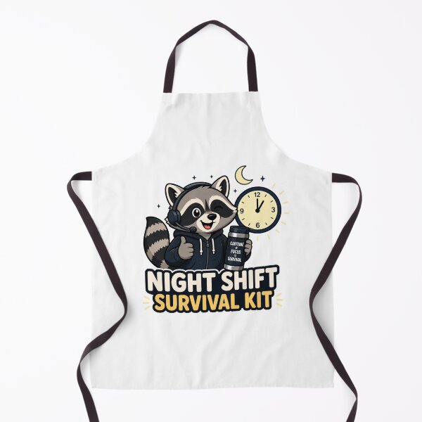 Item preview, Night Shift Survival Kit Cartoon designed and sold by Tatsed.