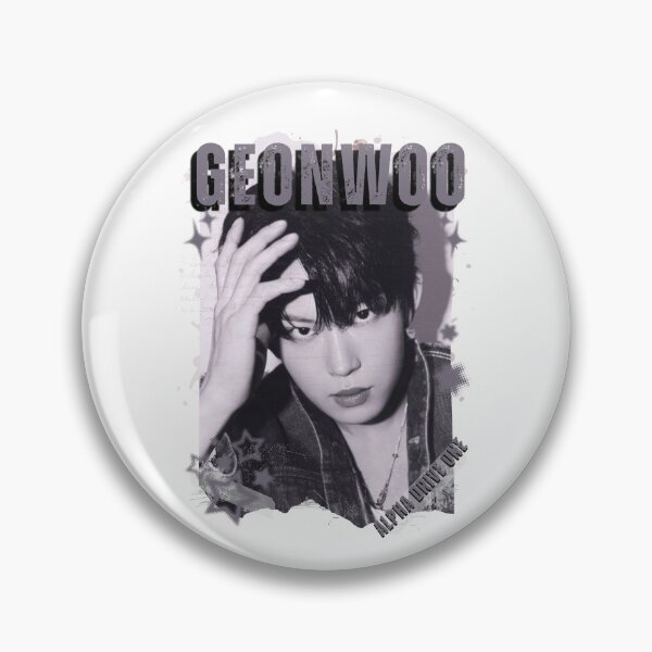 Item preview, ALPHA DRIVE ONEe (ALD1) Geonwoo Global KPOP Boy Group Black and White Collage Digital Art Portrait designed and sold by AJUNICE STUDIO.