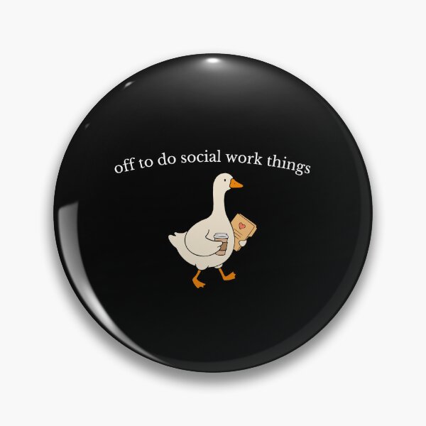 Item preview, Off to Do Social Work Funny Goose Counselor Humor designed and sold by FreshVibe Prints.