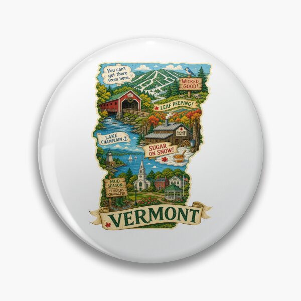Item preview, Viva Vermont! designed and sold by 5PointsDigital.