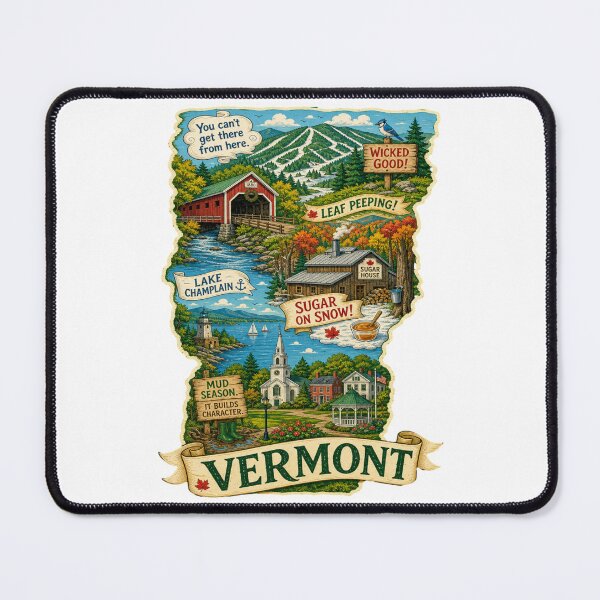 Item preview, Viva Vermont! designed and sold by 5PointsDigital.