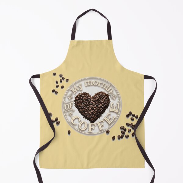 Item preview, My Morning Coffee Bean Art Vintage Heart Coffee Beans designed and sold by Evelashop.