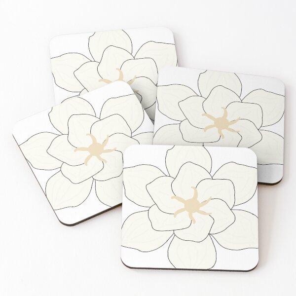 Item preview, White Gardenia Watercolor- Hand Painted Bridal Flower - Minimalist Botanical  designed and sold by Rare Botanical .