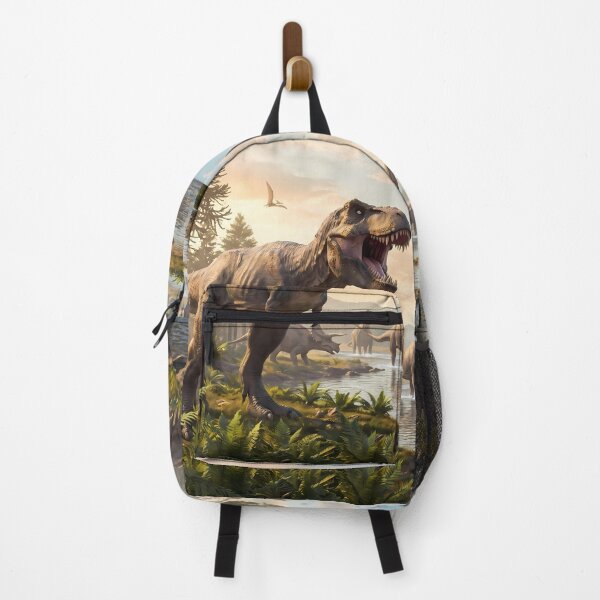Item preview, White Tyrannosaurus Rex Dinosaur World Jurassic Landscape Art designed and sold by ART ATTACK ZONE.