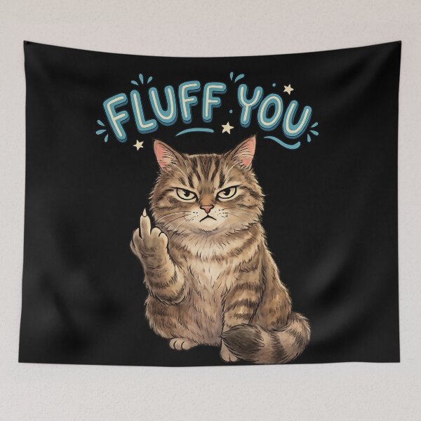 Item preview, Fluff You Funny Cat Shirt | Angry Cat Meme | Sarcastic Cat Lover Gift | Cute Tabby Cat Graphic designed and sold by NostasStuff.