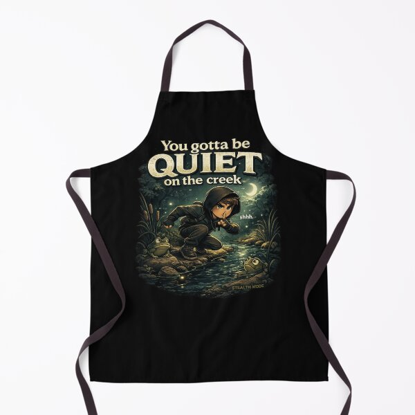 Item preview, You Gotta Be Quiet on the Creek – Funny Frog Meme T-Shirt | Stealth Mode designed and sold by getpressedshirt.