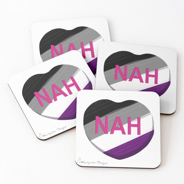 Item preview, NAH Asexual Flag Conversation Heart designed and sold by dragonimp.