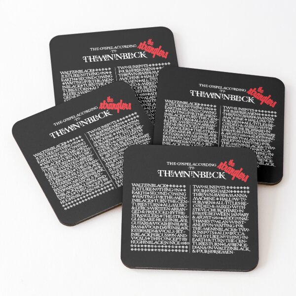 Item preview, The Stranglers - The Gospel According to the Men In Black - white with logo designed and sold by The Common Tee.