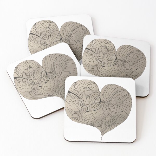 Item preview, Pen and ink zentangle heart designed and sold by Mind-Unraveled.