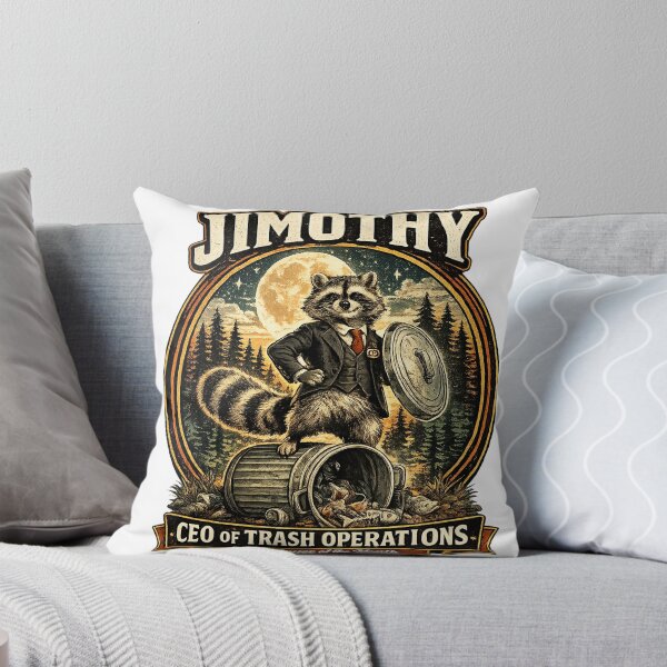 Item preview, Jimothy Raccoon – CEO of Trash Operations Vintage Trash Panda Funny Meme designed and sold by Mahmoud Salah.