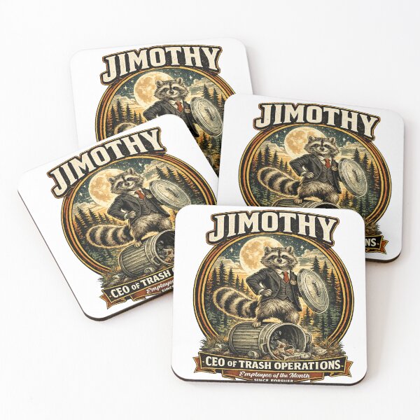 Item preview, Jimothy Raccoon – CEO of Trash Operations Vintage Trash Panda Funny Meme designed and sold by Mahmoud Salah.