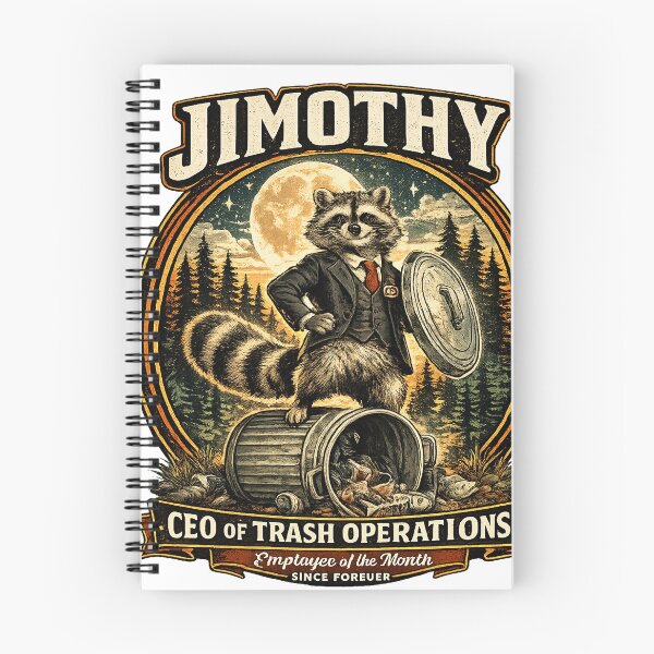 Item preview, Jimothy Raccoon – CEO of Trash Operations Vintage Trash Panda Funny Meme designed and sold by Mahmoud Salah.