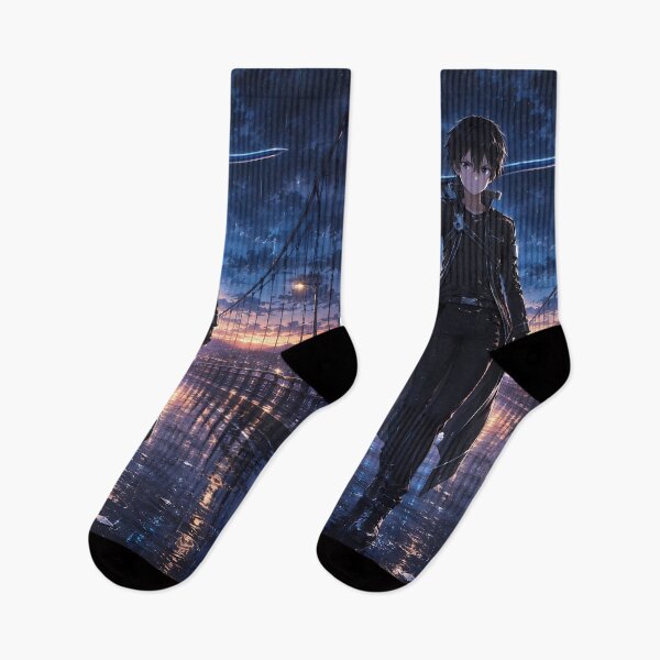 Item preview, Kirito Sword Art Online Rainy Bridge Twilight designed and sold by earlobejerk.