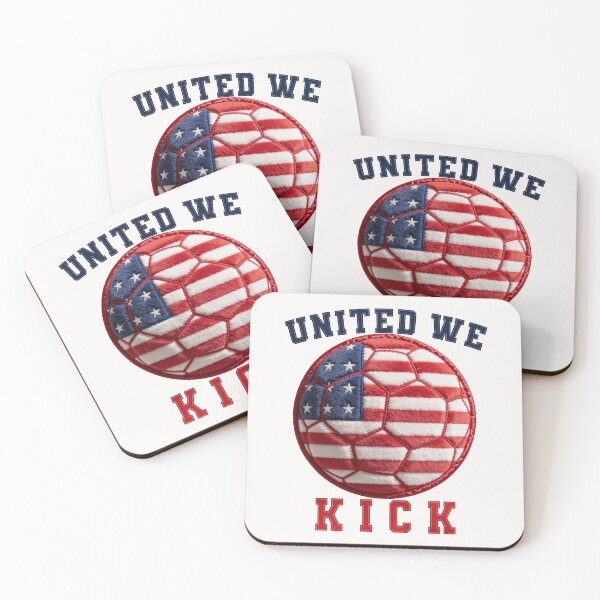 Item preview, United We Kick Patch - USA Soccer 3D Chenille Ball designed and sold by thelexiverse.