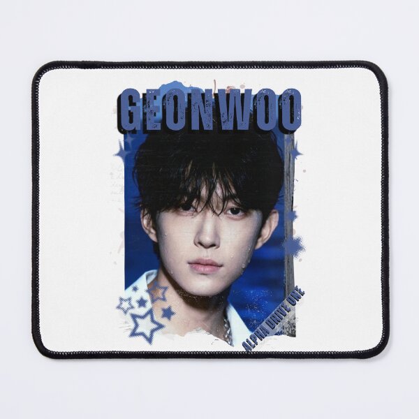 Item preview, ALPHA DRIVE ONEe (ALD1) Geonwoo Global KPOP Boy Group Black and White Collage Digital Art Portrait designed and sold by AJUNICE STUDIO.