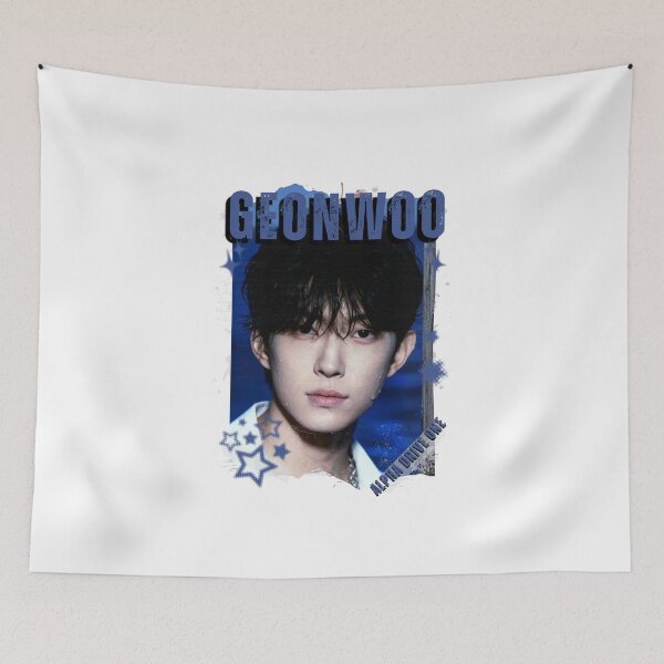 Item preview, ALPHA DRIVE ONEe (ALD1) Geonwoo Global KPOP Boy Group Black and White Collage Digital Art Portrait designed and sold by AJUNICE STUDIO.