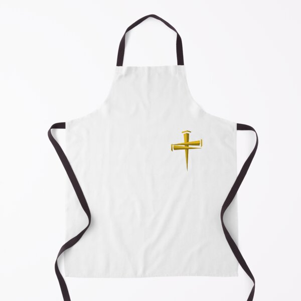 Item preview, Golden Three Nails Cross - Christian Faith Symbol designed and sold by TrexInspiration.