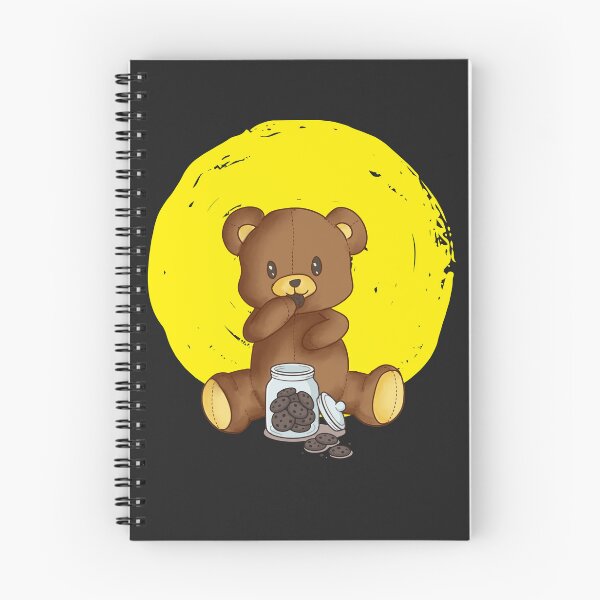 Item preview, Teddy Bear eating cookies designed and sold by LizChibiArt.