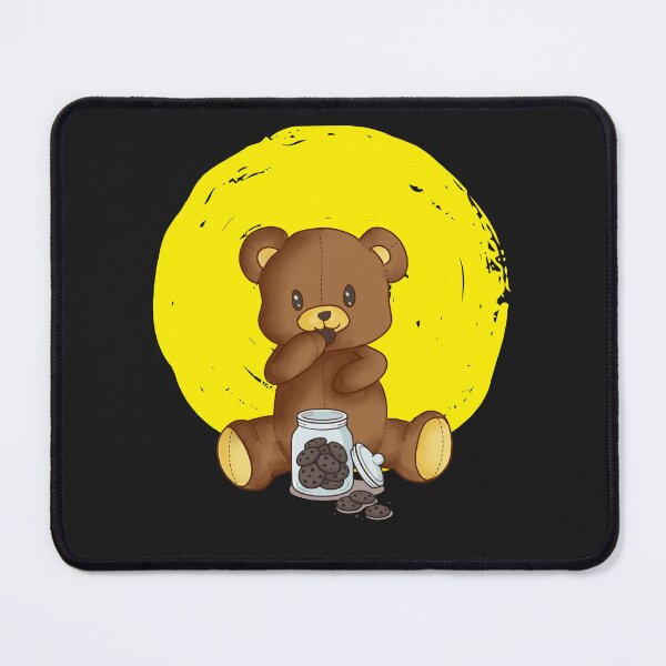 Item preview, Teddy Bear eating cookies designed and sold by LizChibiArt.